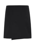 Paula Melange Wrap Skirt i sort alternativt utsnitt, skjørt fra Gestuz hos Image Mandal