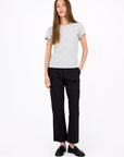 Ivy Copenhagen Alice Cropped Flare bukse – helfigur forfra på modell