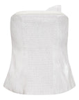 Biacc Knot Tube Top i sølv sett fra siden, overdel fra Co'couture hos Image Mandal