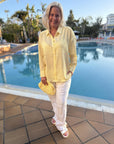 Sonja Shirt i gul i polyester, skjorte fra A-view hos Image Mandal