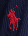 L/s Henley-Sleep-Top i navy, overdeler fra Polo Ralph Lauren, nærbilde – Image Mandal