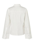 Aulori M Blouse i hvit sett fra siden, bluse fra MBYM hos Image Mandal