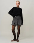 Astrid Rib Sweater i sort sett fra siden, genser fra Once Untold hos Image Mandal