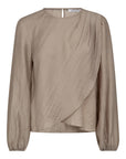 Connycc Drape Blouse i mink bakfra, bluse fra Co'couture hos Image Mandal