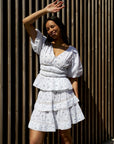 Kenia Flower Dobby Skirt