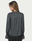 Amara Drapy Satin Blouse
