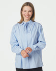 Rochelle Scarf Fine Stripe Shirt