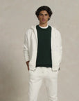 Long-Sleeve Hoodie i wht/blk pp nærbilde av detaljer, genser fra Polo Ralph Lauren hos Image Mandal