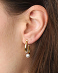Abla - Pearl Stud Earrings Stainless Steel