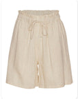 Lerke New Shorts i khaki i lin, shorts fra A-view hos Image Mandal