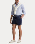 Woven-Shorts i marineblå detaljbilde, shorts fra Polo Ralph Lauren hos Image Mandal