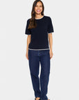 Milasz Contrast Stripe Ss Pullover