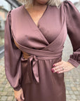 rimini heavy sateen dress