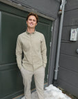 Konrad Cotton Linen Shirt i beige ekstra vinkel, skjorte fra Les Deux hos Image Mandal