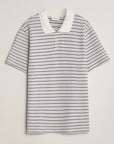 Knitted stripe polo