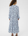 Edasz Maxi Dress i skyway eclipse spring blomstret nærbilde av detaljer, kjole fra Saint Tropez hos Image Mandal