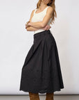 Poppycc Pleat Scallop Skirt