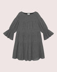 Nina Dress i black/white check i bomull, kjole fra Once Untold hos Image Mandal