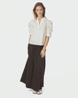yara long poplin skirt