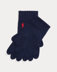 Gloves i blå, hansker fra Polo Ralph Lauren hos Image Mandal