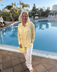 Sonja Shirt i gul stylet antrekk, skjorte fra A-view hos Image Mandal