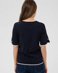 Milasz Contrast Stripe Ss Pullover