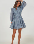 Vanity Dress i blå i bomull, kjole fra Golightly hos Image Mandal