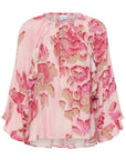 Pollyanasz Blouse i poppy shaded flower i viskose, skjorte fra Saint Tropez hos Image Mandal