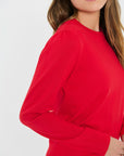 mila pullover rød