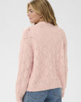 Pavaanisz Cardigan i chalk rosa bakfra, cardigan fra Saint Tropez hos Image Mandal