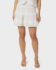 Heidie Ruffle Skirt stylet antrekk, topp fra Neo Noir hos Image Mandal