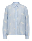 Ameliacc Emb Shirt i pale blå bakfra, skjorte fra Co'couture hos Image Mandal