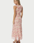 Zella Chiffon Print Dress på modell, kjole fra Neo Noir hos Image Mandal