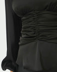 Pascal Drapy Satin Blouse