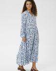 Edasz Maxi Dress i skyway eclipse spring blomstret bakfra, kjole fra Saint Tropez hos Image Mandal