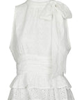 Ansol Emb Top i offwhite bakfra, topp fra Neo Noir hos Image Mandal