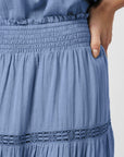 felicia voile skirt blå
