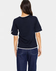 Milasz Contrast Stripe Ss Pullover