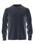 L/s Henley-Sleep-Top i navy, overdeler fra Polo Ralph Lauren, bakfra – Image Mandal