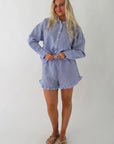 grete dress i blå, kjole fra A-view, nærbilde – Image Mandal