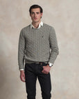 Long-Sleeve Driver Crewneck Pullover i grå alternativt utsnitt, genser fra Polo Ralph Lauren hos Image Mandal