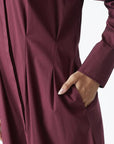 Poppy Shirt Long Dress i rød sett fra siden, kjole fra Co'couture hos Image Mandal