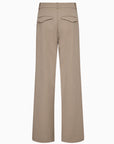 Andrea Wide Pant i khaki nærbilde av detaljer, bukse fra Ivy Copenhagen hos Image Mandal
