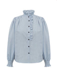 Clova check shirt i blå, skjorte fra A-view – Image Mandal