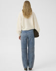 debbie cardigan i egret, cardigans fra Gestuz, bakfra – Image Mandal