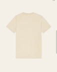 Core Contrast T-Shirt i light sand nærbilde av detaljer, t-skjorte fra Les Deux hos Image Mandal