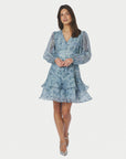 Mabella Crepe Print Dress