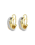Boa - Twisted Crystal Earrings Stainless Steel