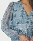 Mabella Crepe Print Dress