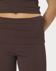 Ulianna Leggings Pants i brun ekstra vinkel, underdel fra Neo Noir hos Image Mandal